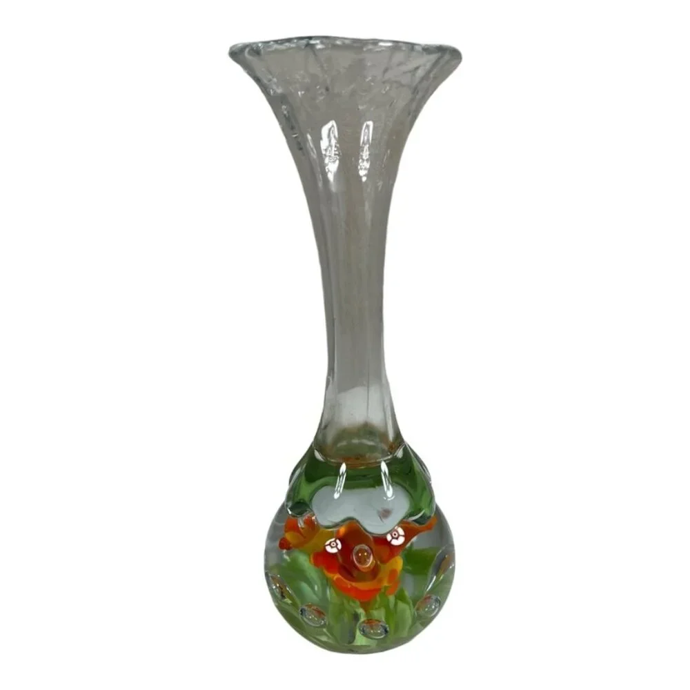 Blown Glass Flower Vase‎